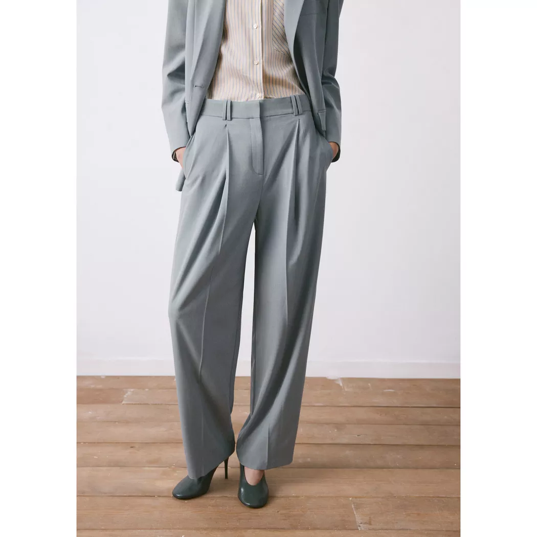 Mango - Hose, für Damen, Mittelblau, Größe 42
