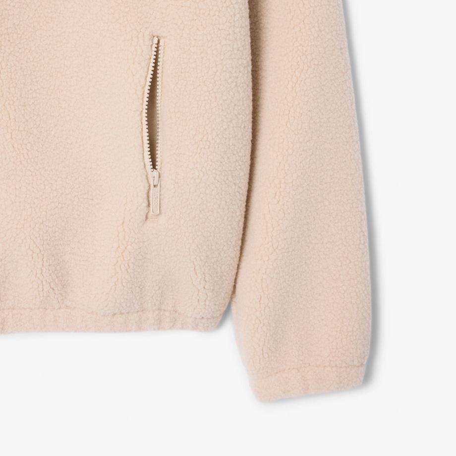 LACOSTE Felpa in Fleece Taglio Oversized  