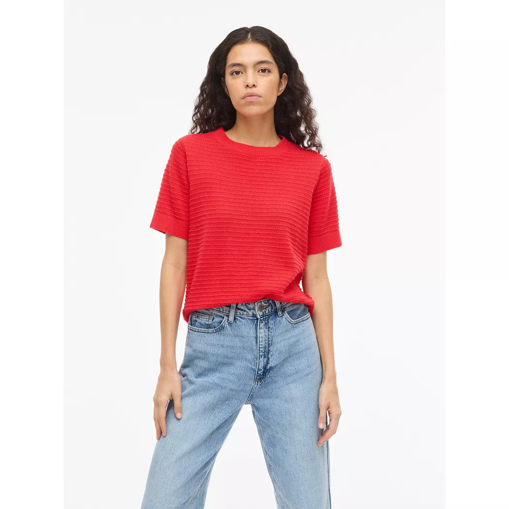 VILA - T-Shirt, für Damen, Rot, Größe XL