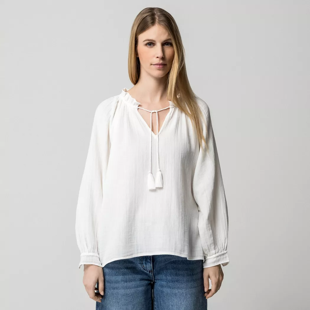 La Petite Etoile - Bluse, für Damen, Ecru, Größe S