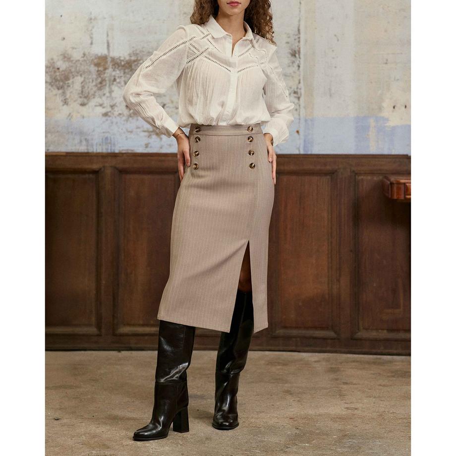 La Petite Etoile Langarmbluse mit Spitzendetails  