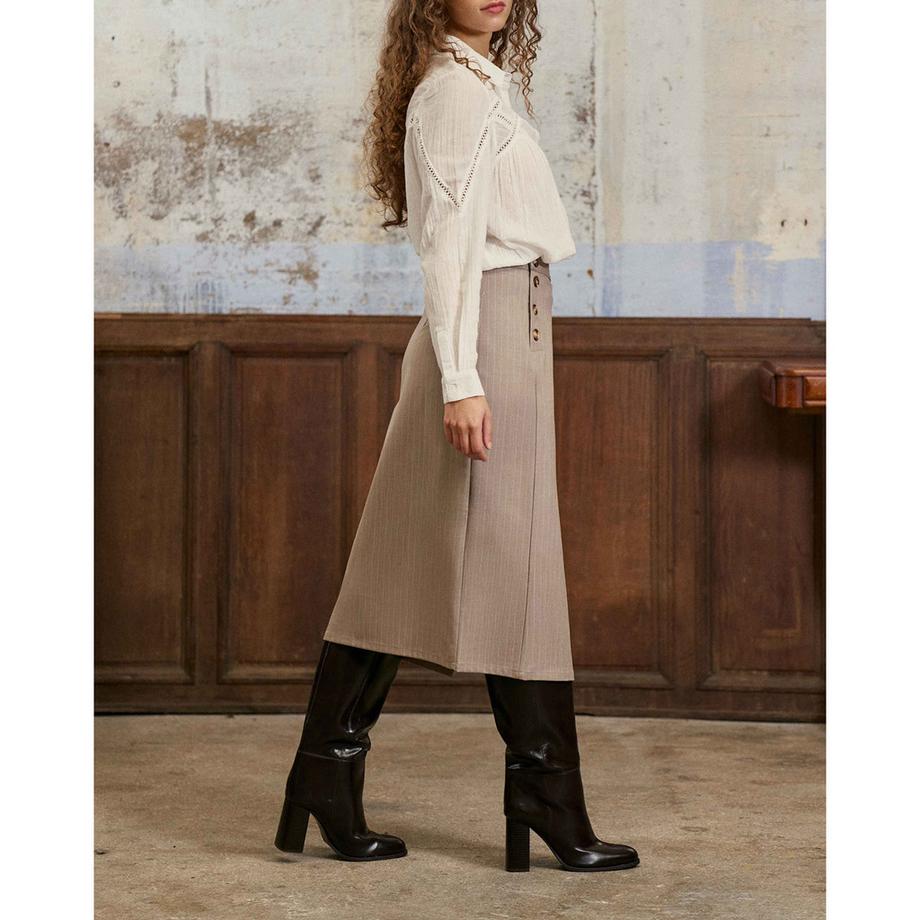 La Petite Etoile Langarmbluse mit Spitzendetails  