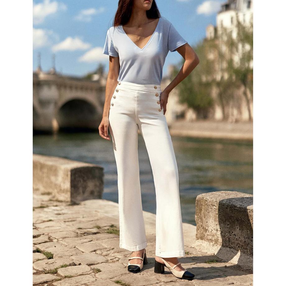 La Petite Etoile Elvie T-shirt Scollo a V con Glitter  