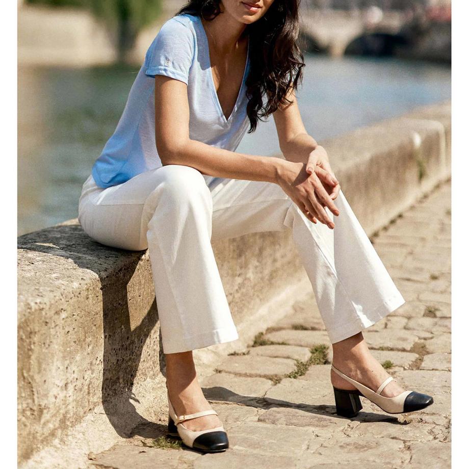 La Petite Etoile Elvie T-shirt Scollo a V con Glitter  