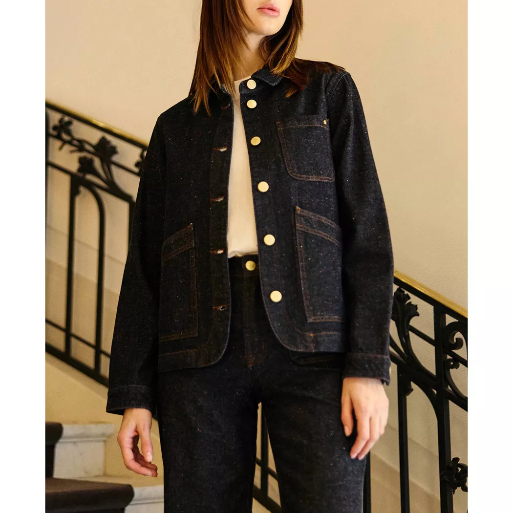 La Petite Etoile - Jacke, für Damen, Blau Denim Dunkel, Größe S