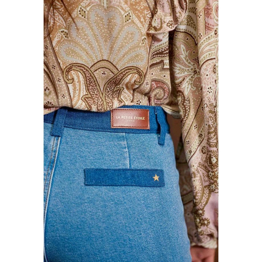 La Petite Etoile Flared High Waist Jeans  