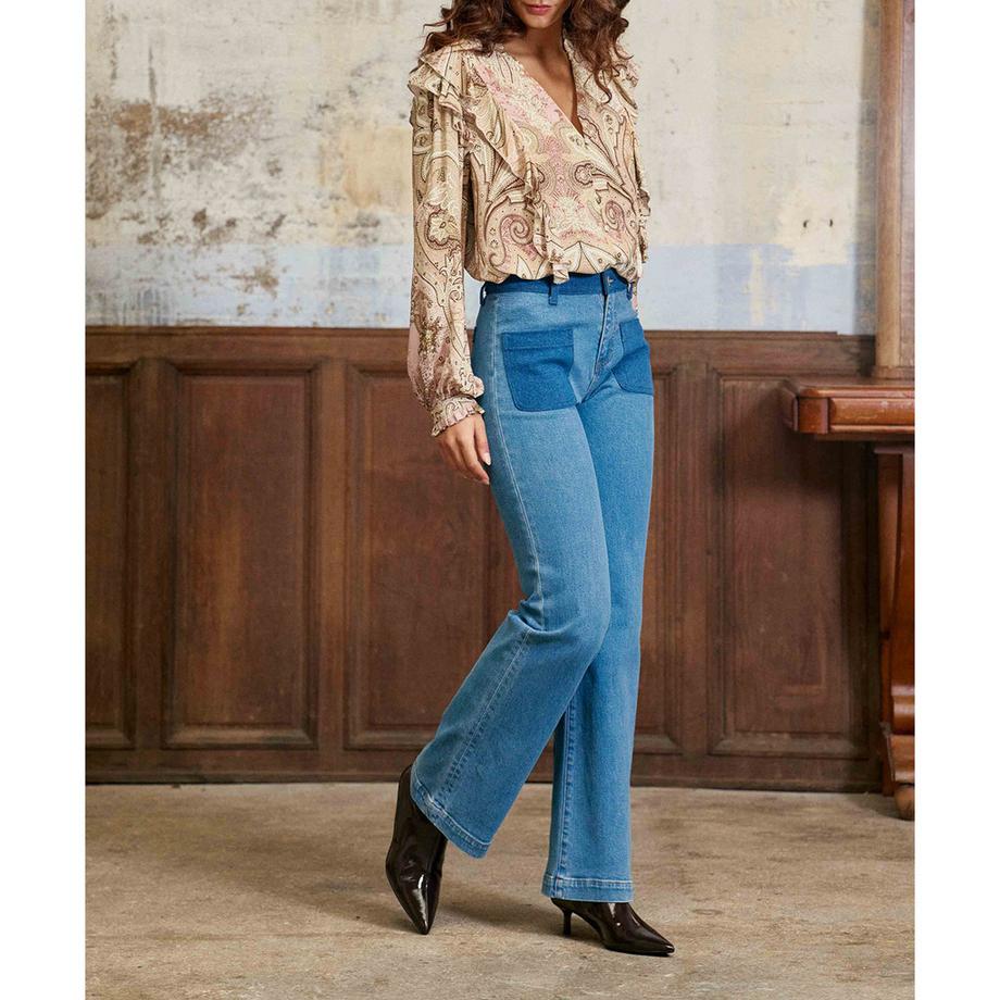 La Petite Etoile Flared High Waist Jeans  