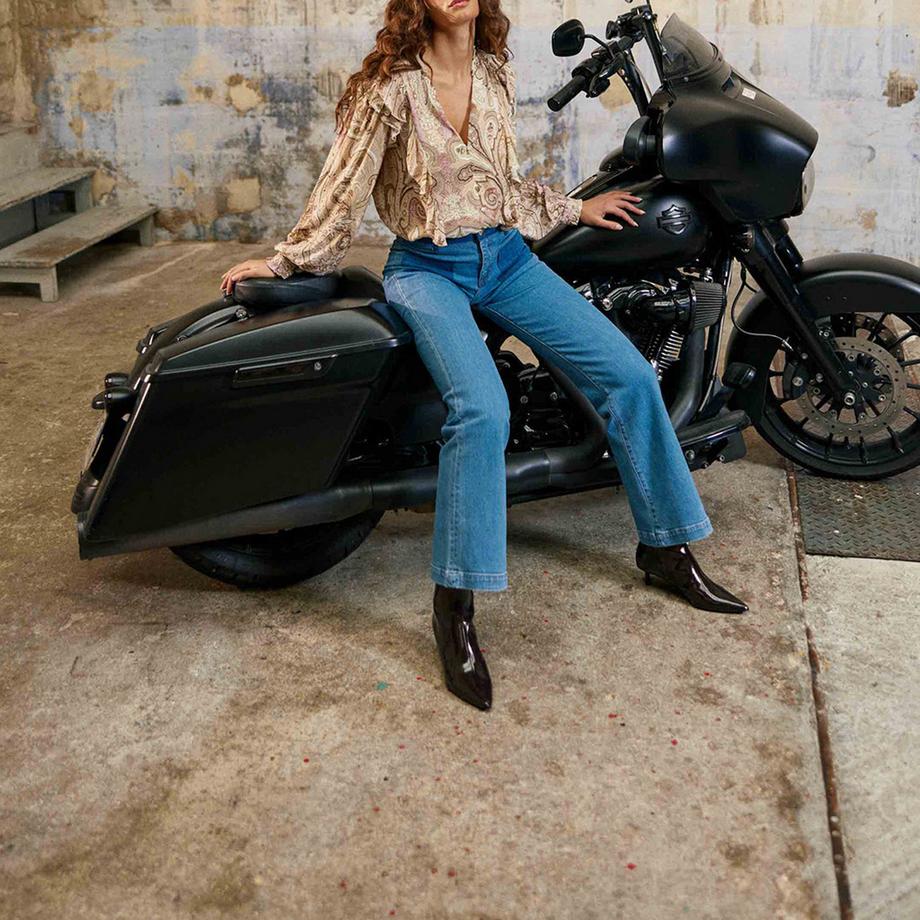 La Petite Etoile Flared High Waist Jeans  