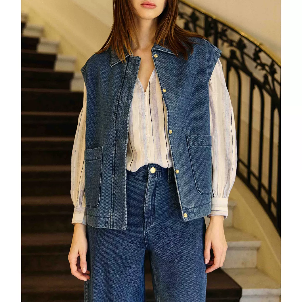 La Petite Etoile - Jacke, für Damen, Blau Denim, Größe 38