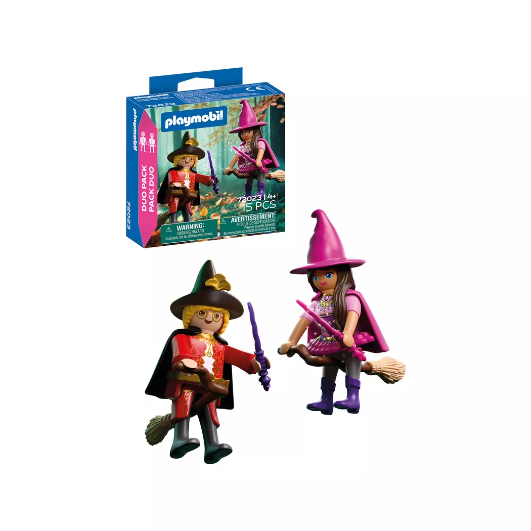 Playmobil - 72023 DuoPack Hexe und Zauberer, Multicolor