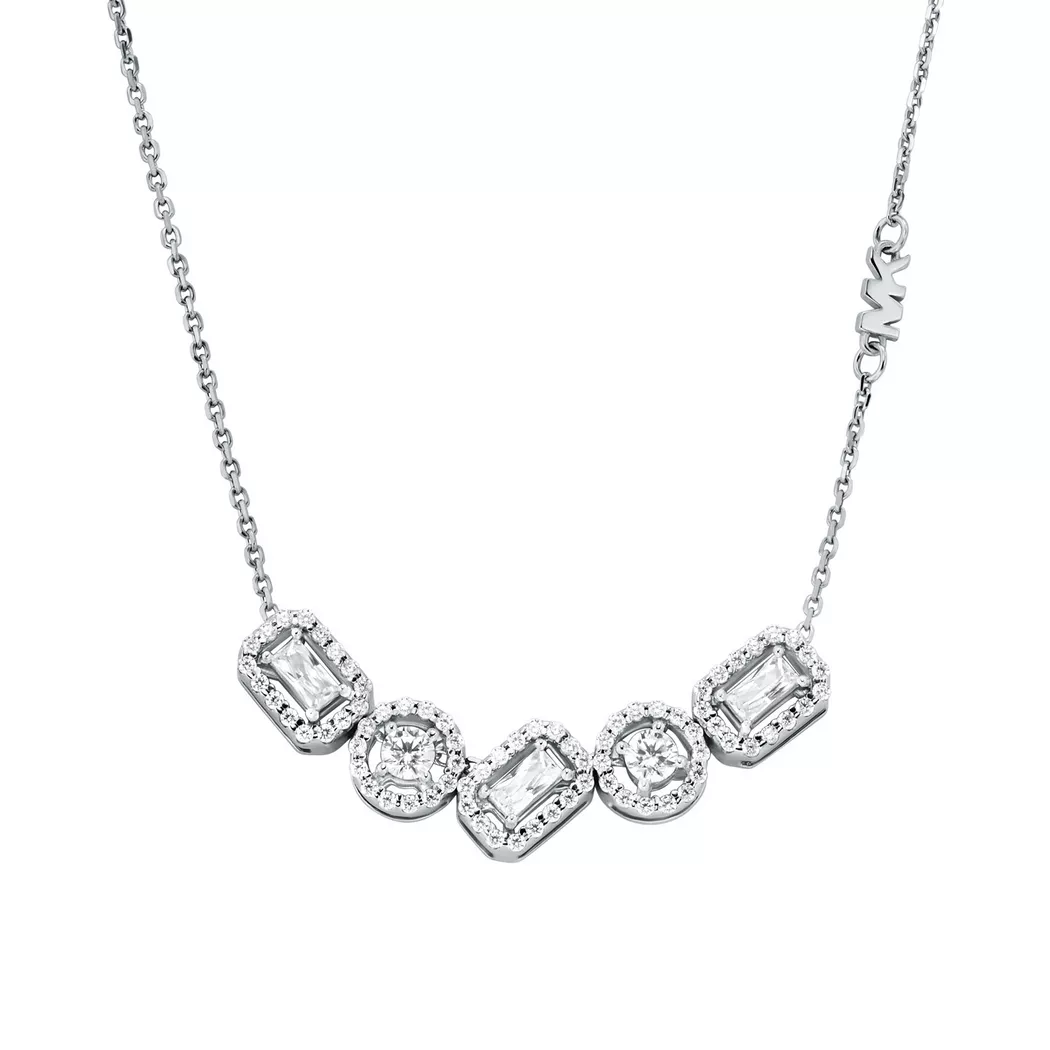 Michael Kors - Halskette, Kors Brilliance, 45.5CM, Silber