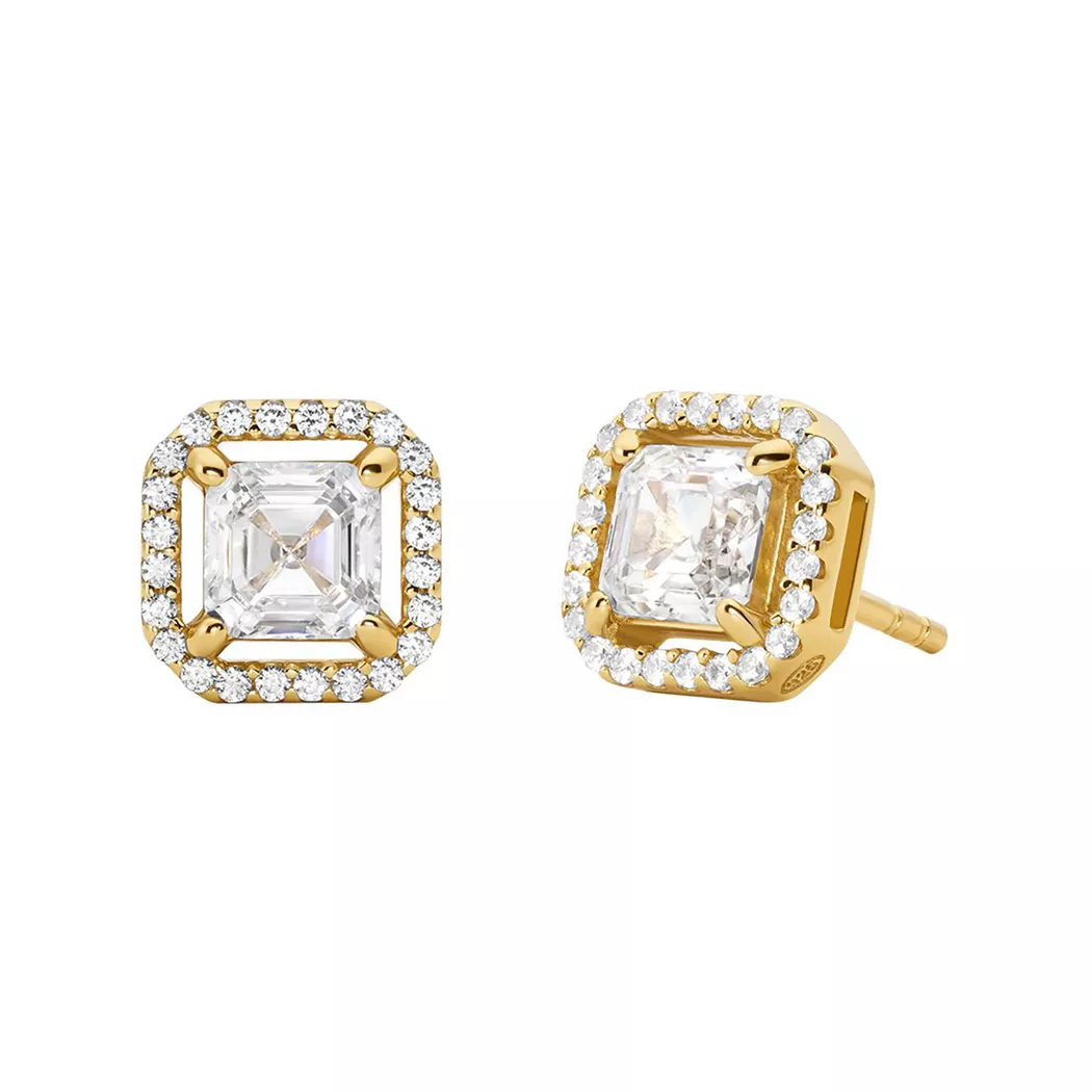 Michael Kors - Ohrstecker, Kors Brilliance, One Size, Goldfarben