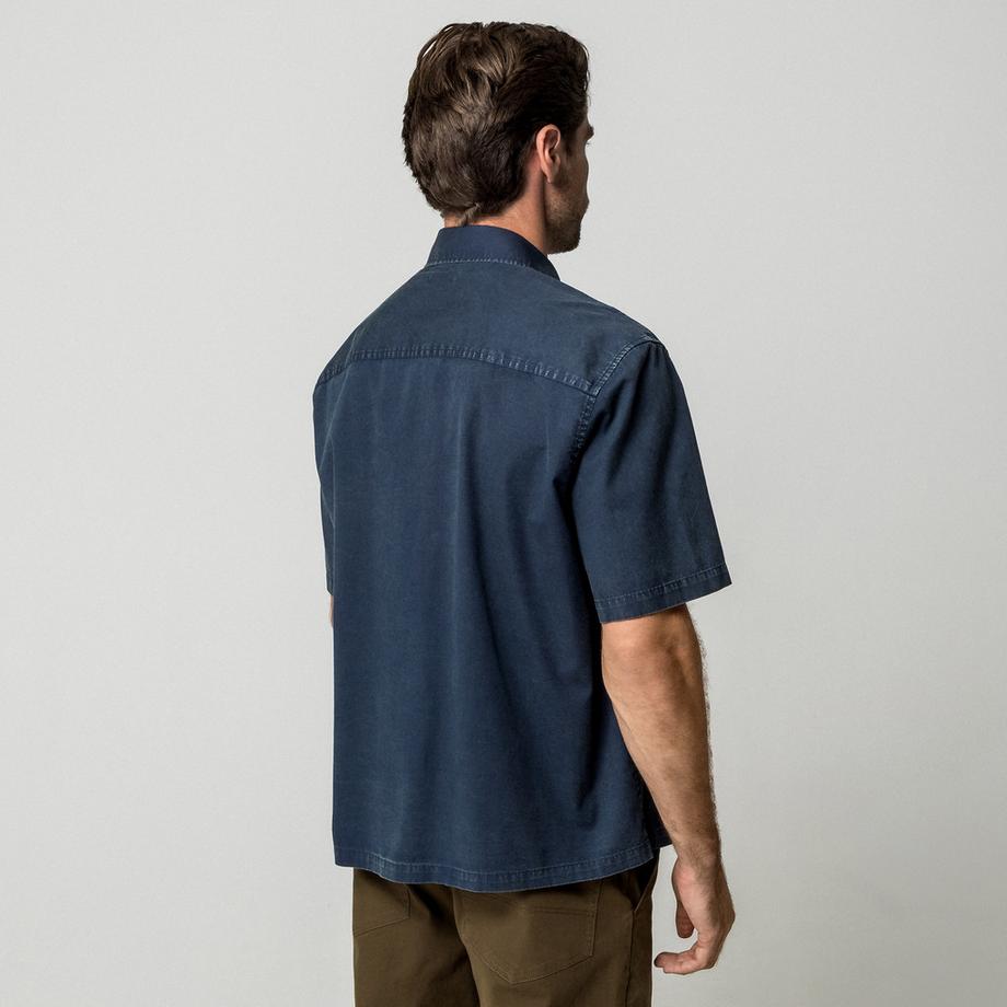Manor Man Camicia maniche corte con tasche petto  