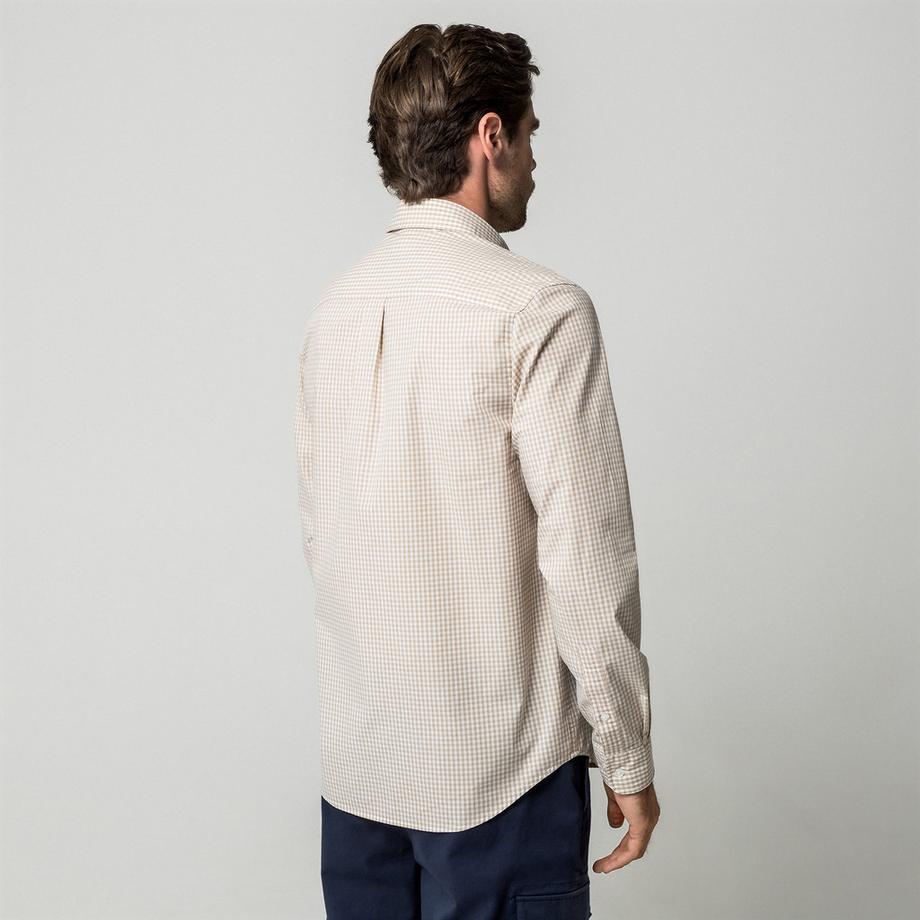 Manor Man Manor Man Chemise à Manches Longues à Carreaux avec Poche Poitrine  