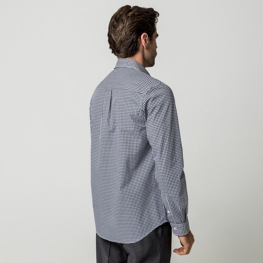 Manor Man Camicia a quadri Gingham a maniche lunghe  