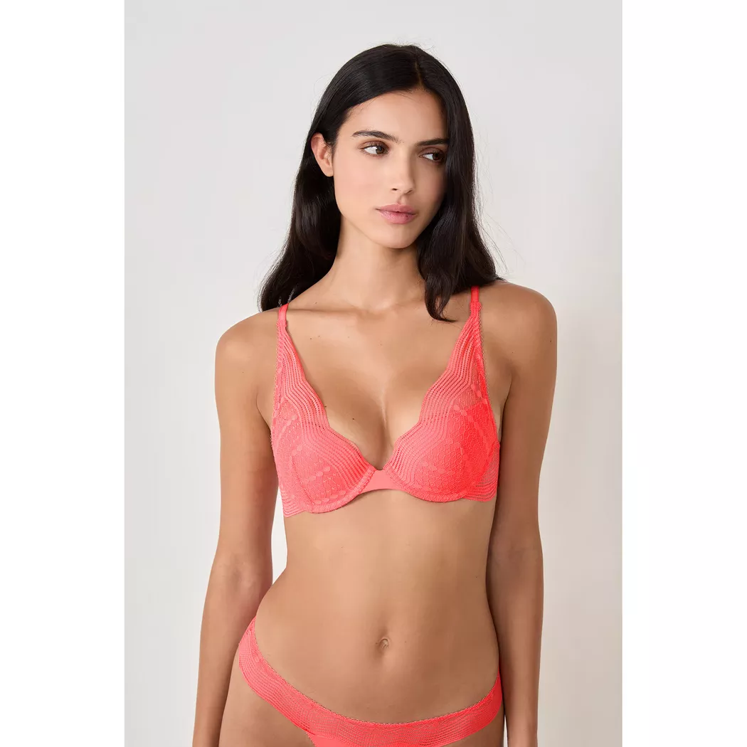 Etam - Triangle-BH, unwattiert, für Damen, Korall, Größe 75/C