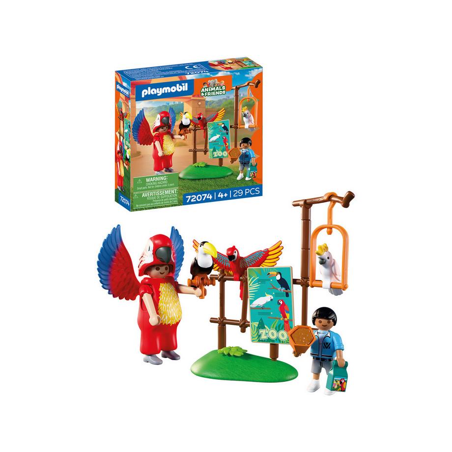 Zoo : Mascotteperroquet&enfant