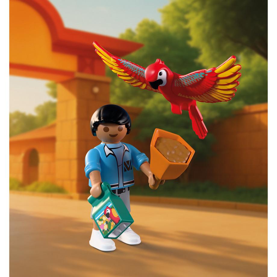 Playmobil  Zoo : Mascotteperroquet&enfant 