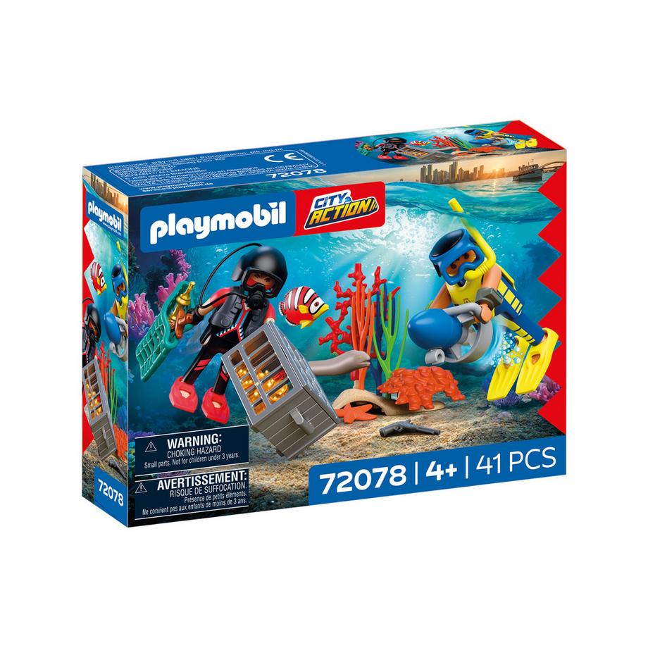 Playmobil  72078 Poliziotto sub con tesoro 