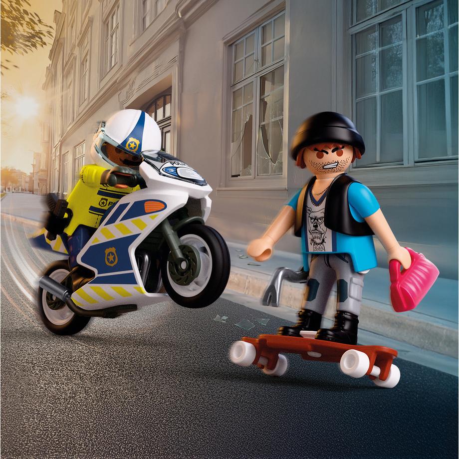 Playmobil  72079 Inseguimento in moto 