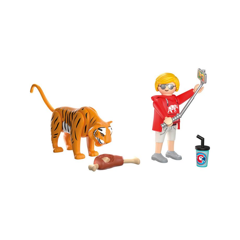 Playmobil  Zoo: Tigre e visitatore 