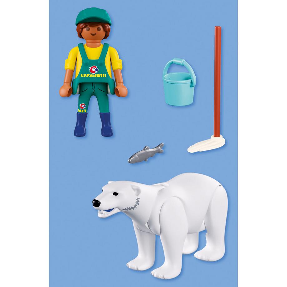 Playmobil  Zoo:Ourspolaireetgardiendezoo 