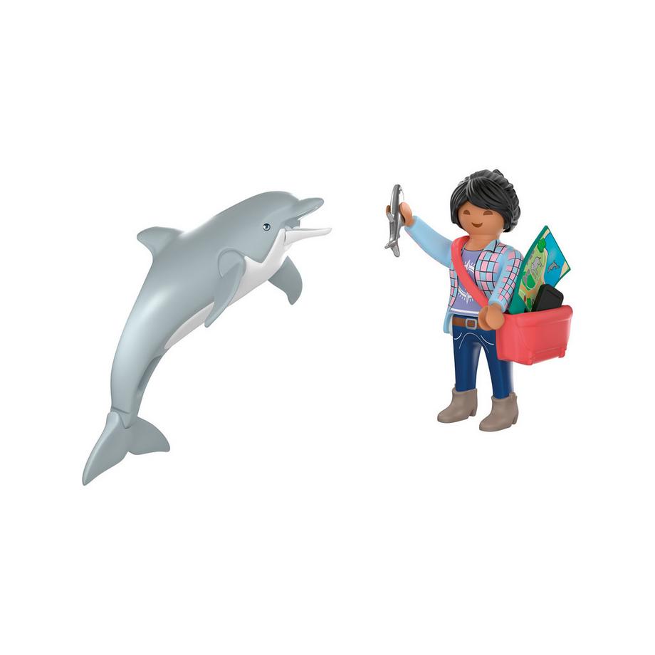 Playmobil  Zoo : Dauphin et visiteur 