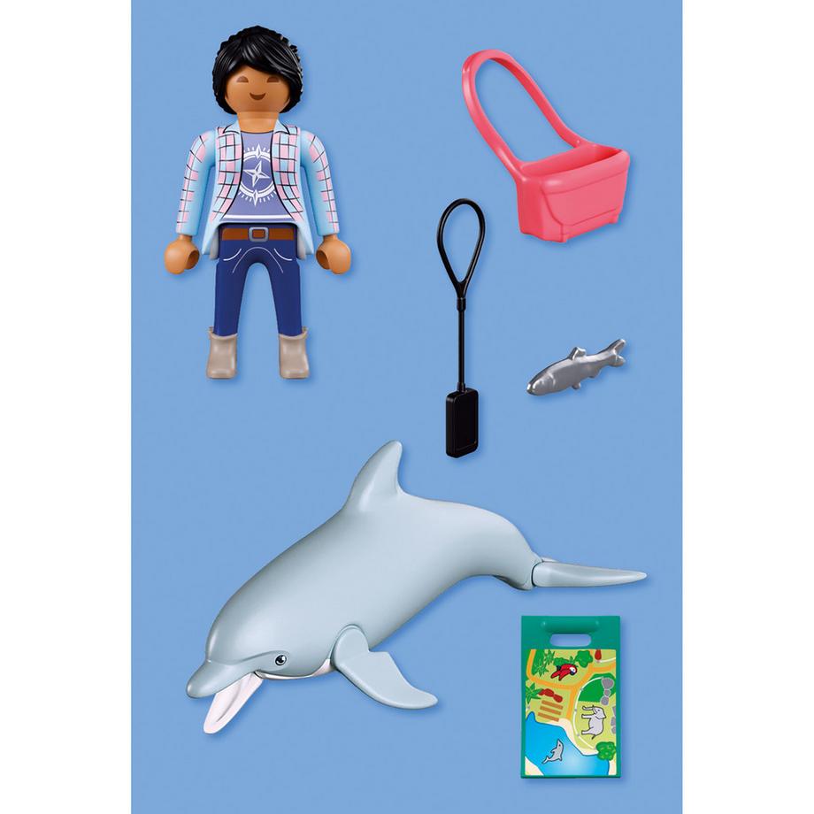 Playmobil  Zoo : Dauphin et visiteur 