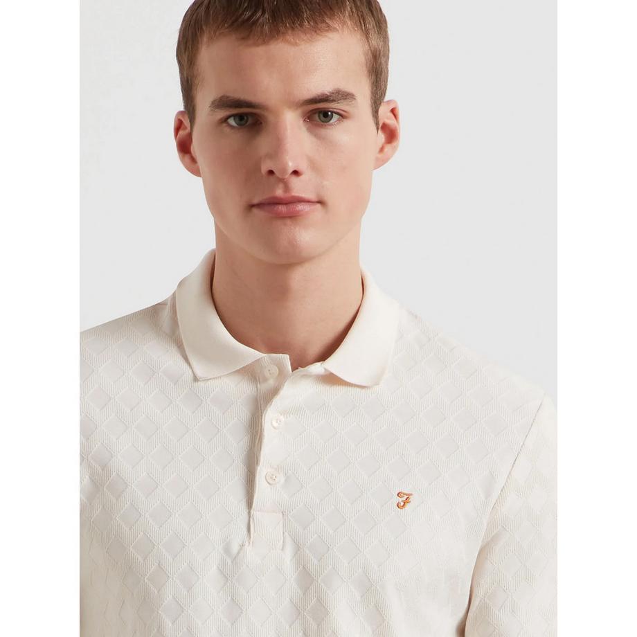 FARAH Polo Motif Losanges Regular Fit  