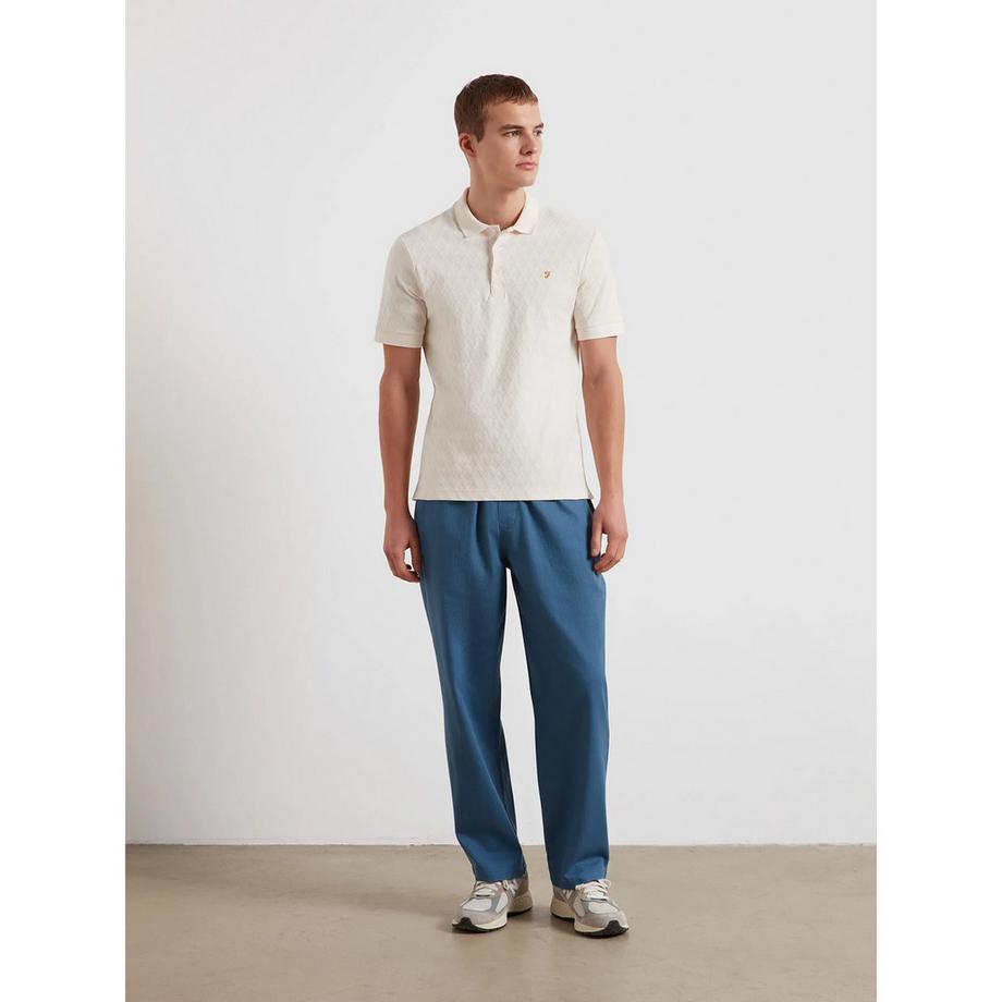 FARAH Polo Motif Losanges Regular Fit  