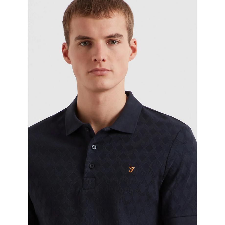 FARAH Polo Motif Losanges Regular Fit  