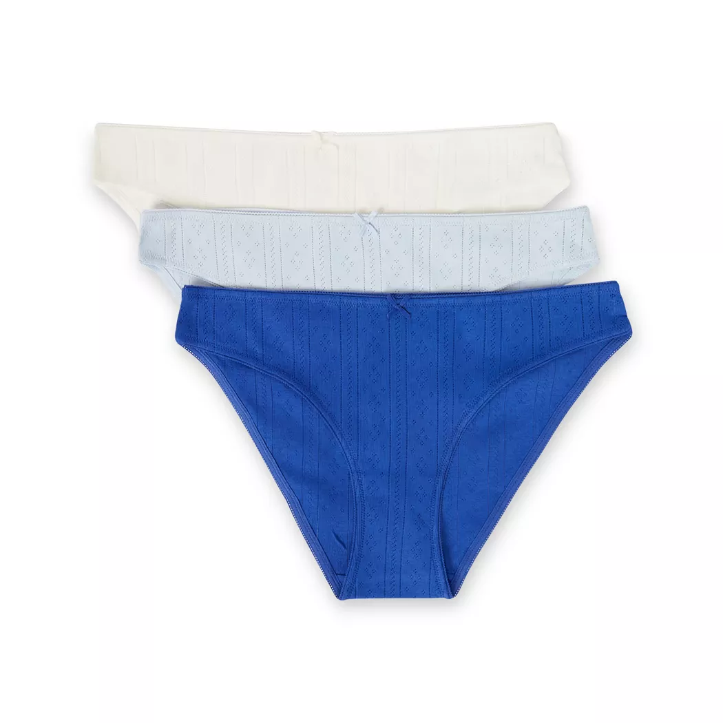 Etam - Multipack, Slips, für Damen, Azurblau, Größe XS