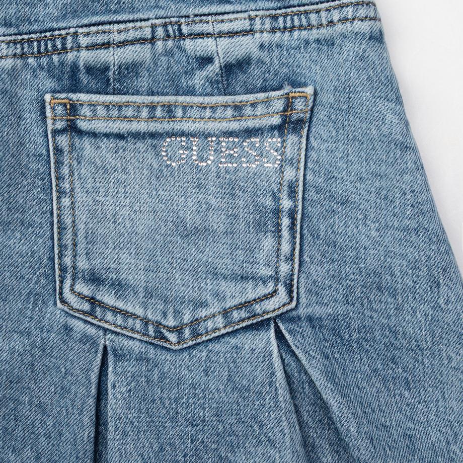 GUESS Mini-jupe plissée en denim  