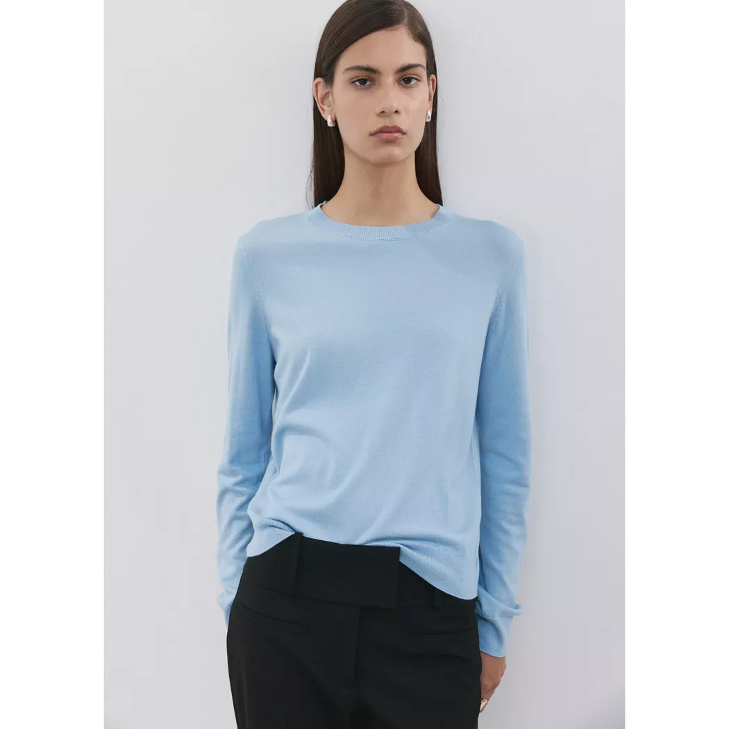Mango - Sweatshirt, für Damen, Saphirblau, Größe S