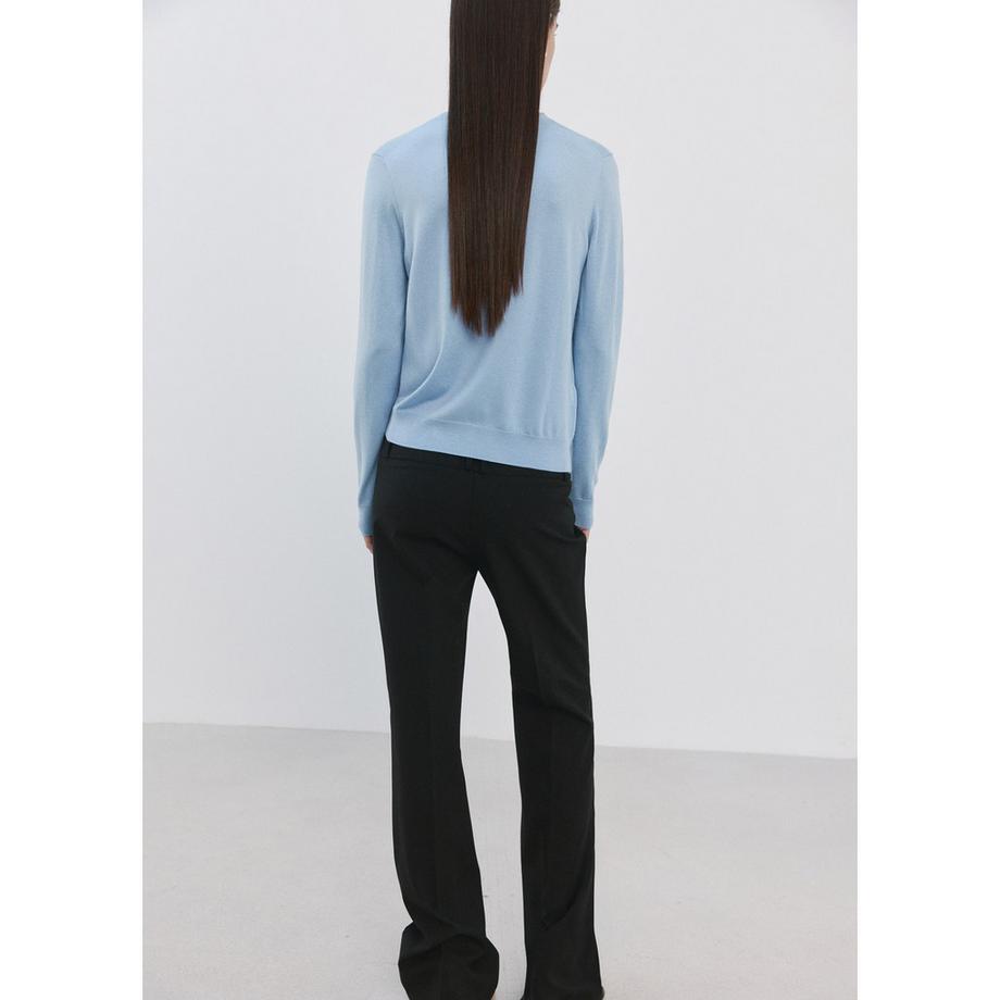 MANGO Lucca Regular Fit Rundhals Langarm Sweatshirt  