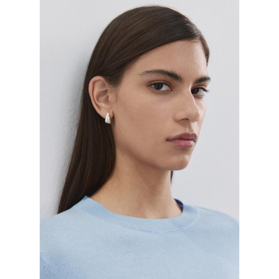 MANGO Lucca Regular Fit Rundhals Langarm Sweatshirt  