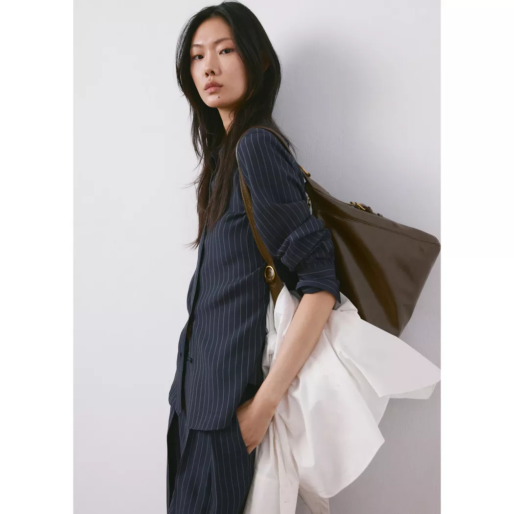 Mango - Bluse, für Damen, Marine, Größe S