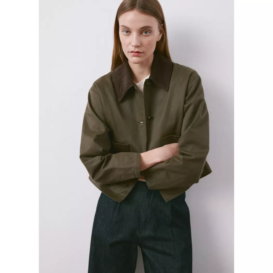 Mango - Jacke, für Damen, Khaki, Größe M