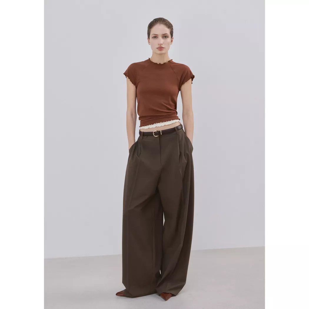 Mango - T-Shirt, für Damen, Light Beige, Größe S
