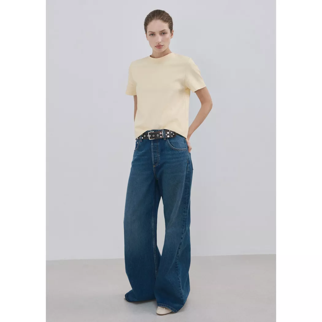 Mango - T-Shirt, für Damen, Vanilla, Größe S