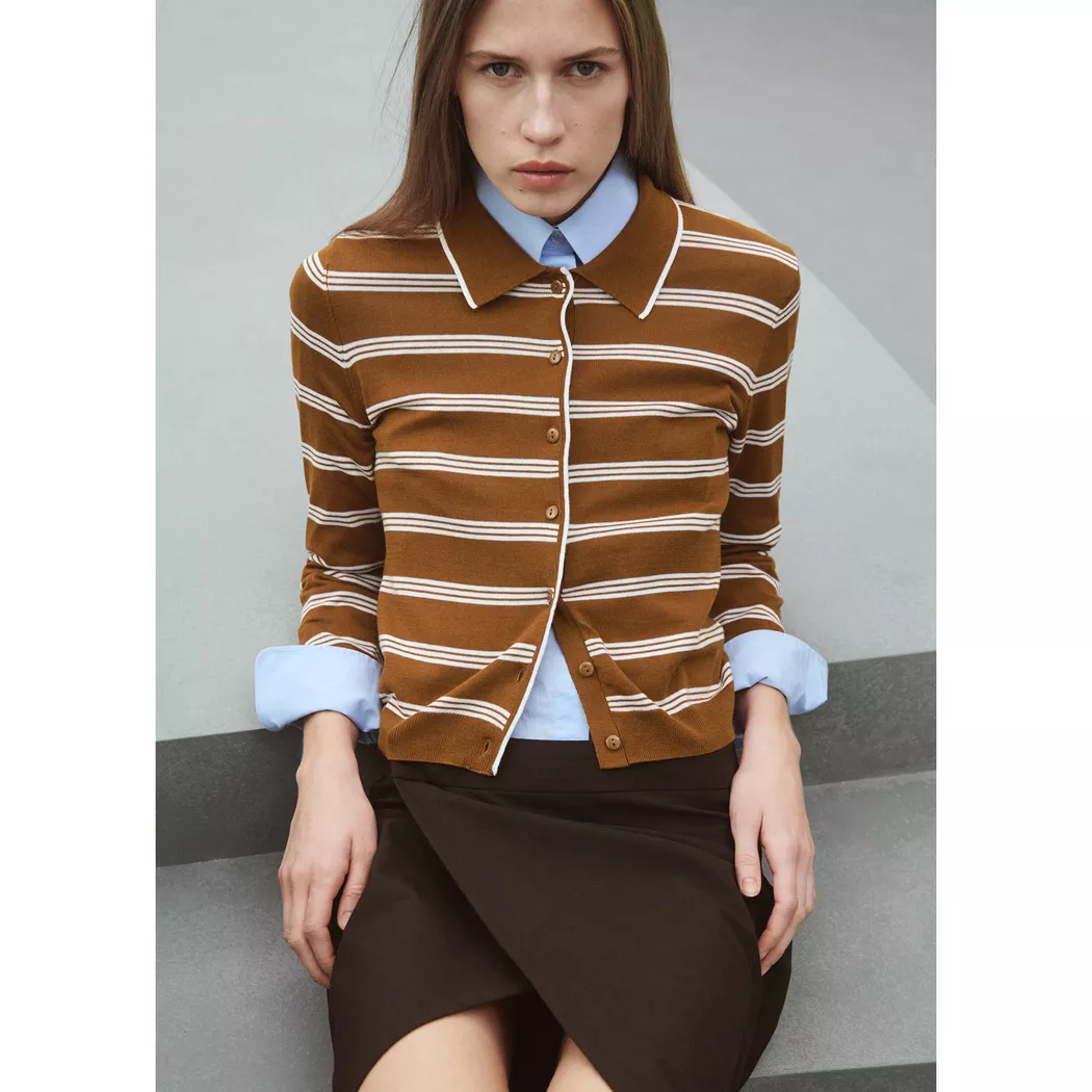 Mango - Cardigan, für Damen, Braun, Größe M
