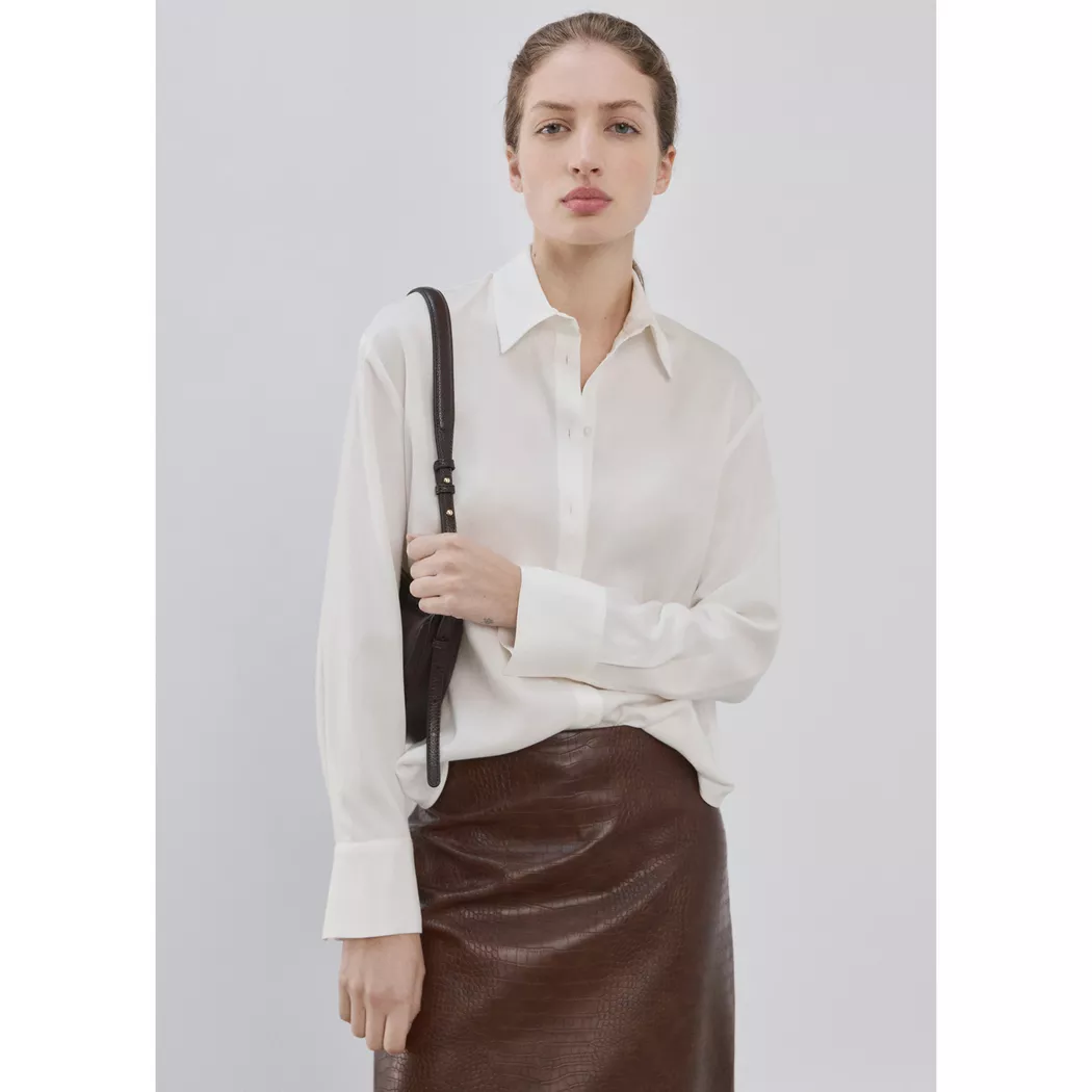Mango - Bluse, für Damen, Café, Größe XL