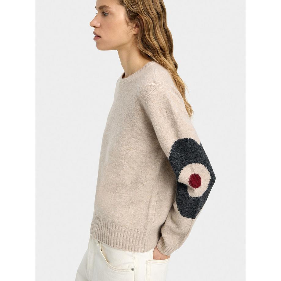 Parfois Maglione girocollo con maniche fantasia  