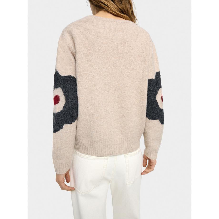 Parfois Maglione girocollo con maniche fantasia  