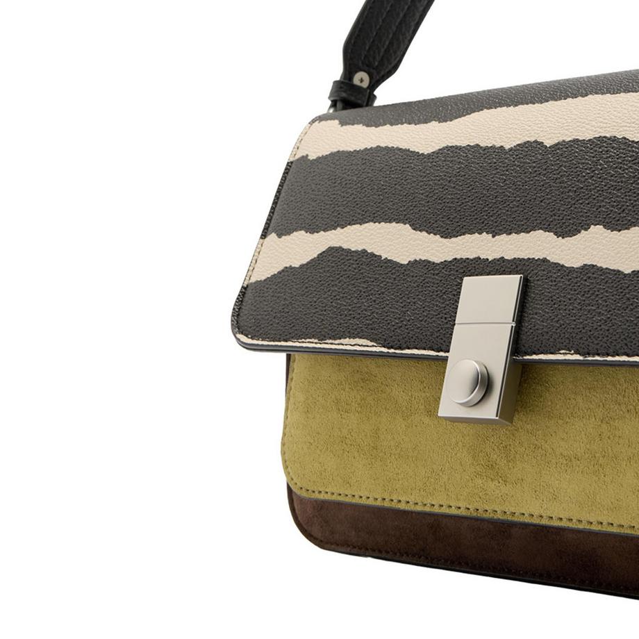 Parfois Sac à main rabat imprimé zèbre  