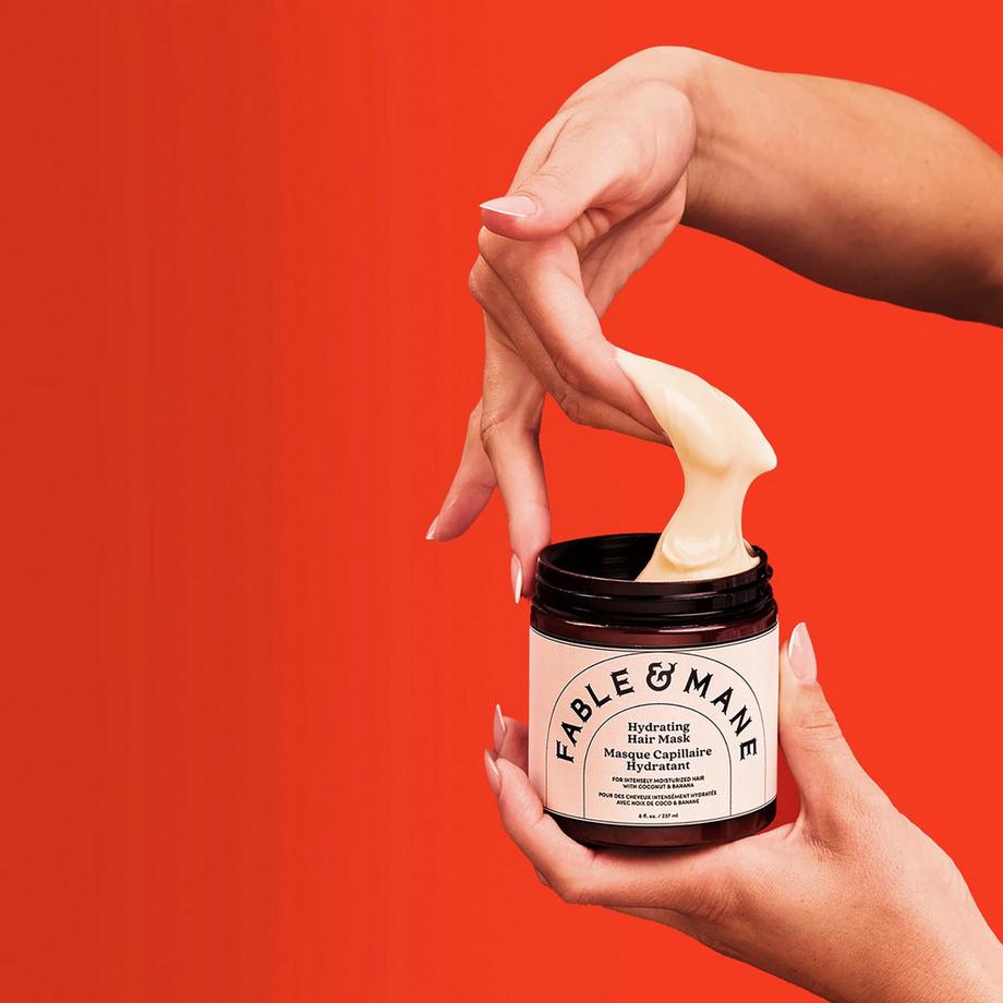 FABLE & MANE  Masque cheveux hydratant intense - Noix de coco et banane 