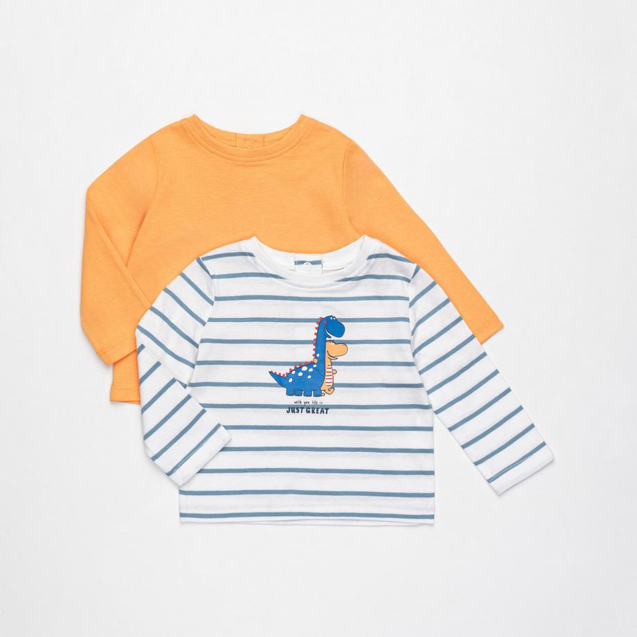 Duopack, T-Shirts, langarm