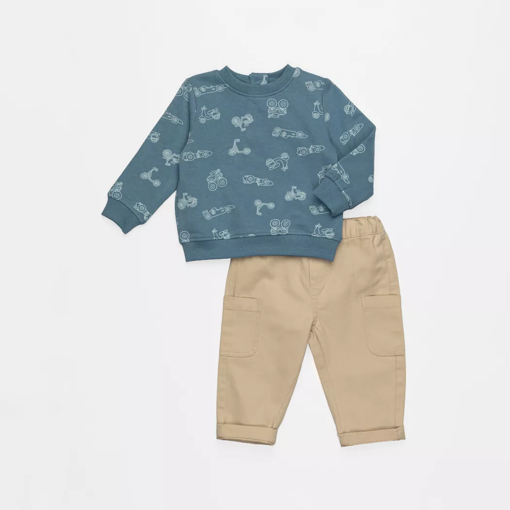 Manor Baby - Set: T-Shirt und Hose, 104, Multicolor