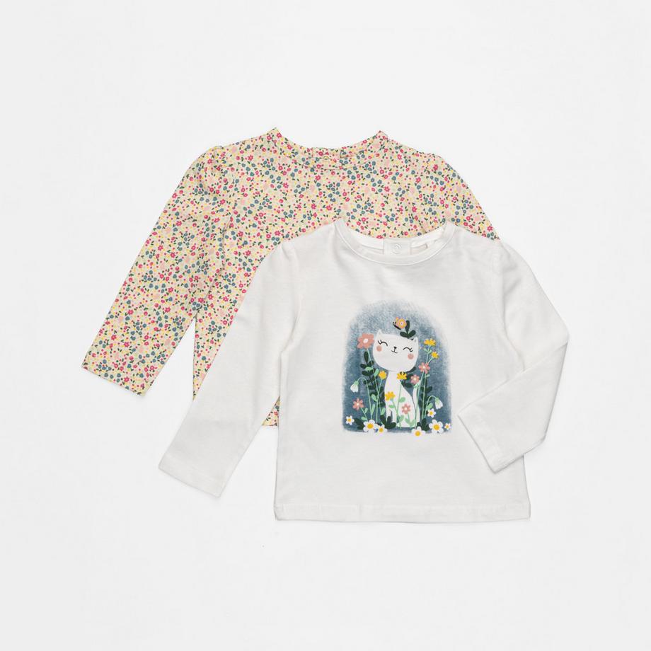 Lot de 2 T-shirts, manches longues