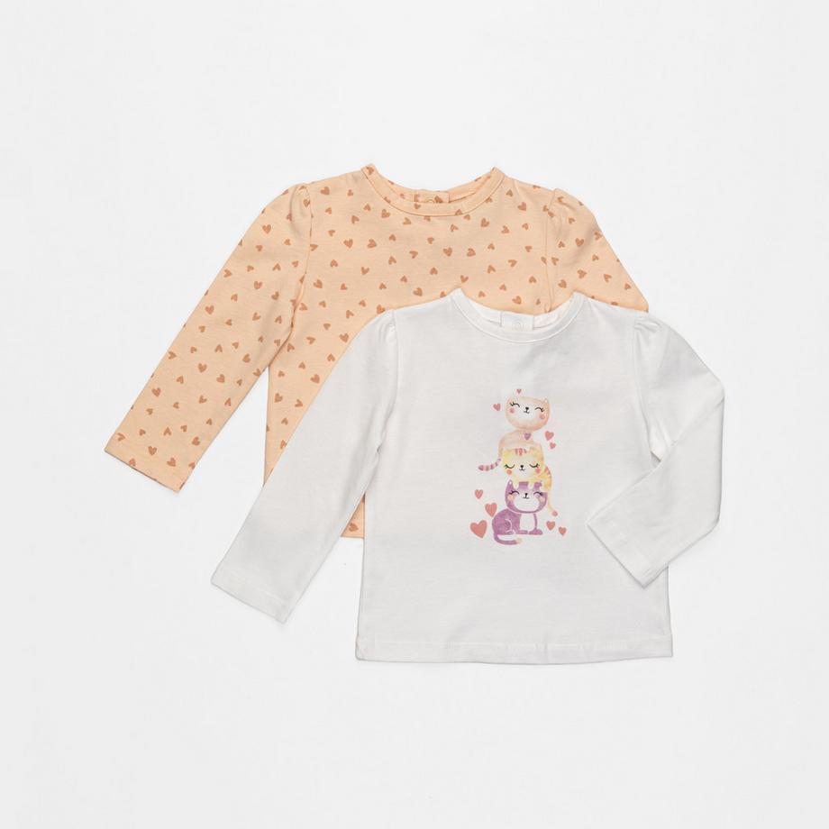 Duopack, T-Shirts, langarm